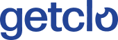 letters getclo in navy blue