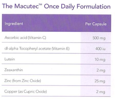 Macutec Once Daily™ 60 Capsules - Image 5